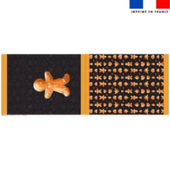 Kit hotte de Noel motif Noël bonhomme pain d'épices - Création Stillistic