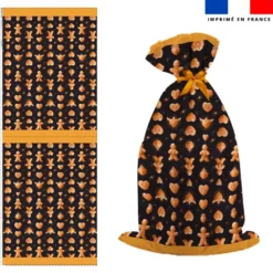 Kit hotte de Noel motif Noël pain d'épices - Création Stillistic