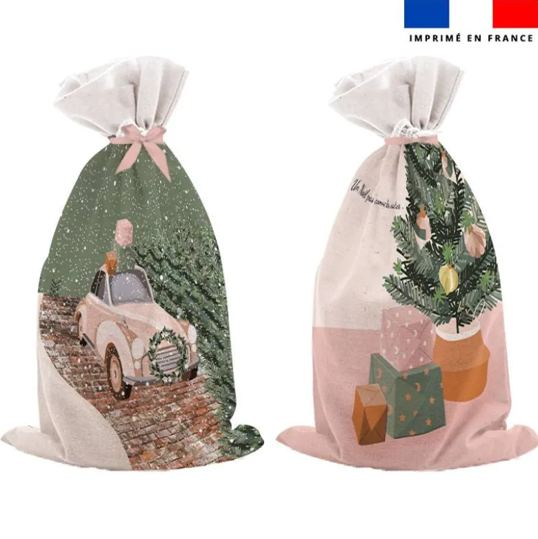 Kit hotte de Noel motif Noël Scandinave