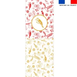 Kit hotte de Noel motif oiseau ambre - Création Lili Bambou Design