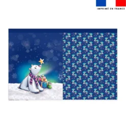 Kit hotte de Noel motif Ours polaire de noel - Création Stillistic