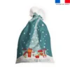Kit hotte de Noel motif ours polaire + Fausse fourrure