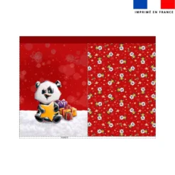 Kit hotte de Noel motif Panda de noel - Création Stillistic