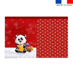 Kit hotte de Noel motif Panda de noel - Création Stillistic