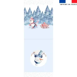 Kit hotte de Noel motif pingouin de Noel