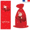 Kit hotte de Noel motif Père Noel