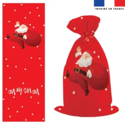 Kit hotte de Noel motif Père Noel