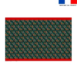Kit hotte de Noel motif Teckels de Noël - Création Stillistic