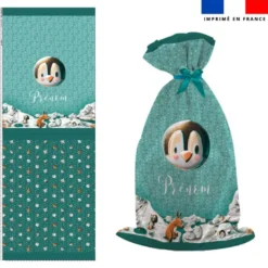 Kit hotte personnalisée motif animaux du froid pingouin - Création Stillistic
