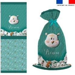 Kit hotte personnalisée motif animaux du froid ours - Création Stillistic