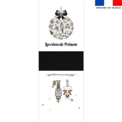 Kit hotte personnalisé motif casse-noisette + Fausse fourrure