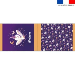 Kit hotte personnalisé motif chouette magicienne - Création Stillistic