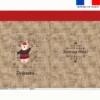 Kit hotte personnalisé motif Ourson effet toile de jute