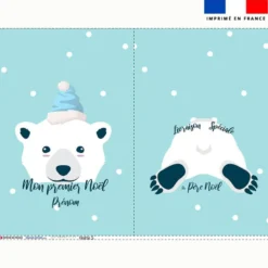 Kit hotte personnalisé motif Ours polaire