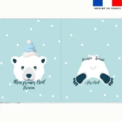 Kit hotte personnalisé motif Ours polaire