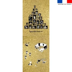 Kit hotte personnalisé noel or + Fausse fourrure