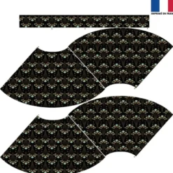 Kit Jupe Courte - Paon art déco