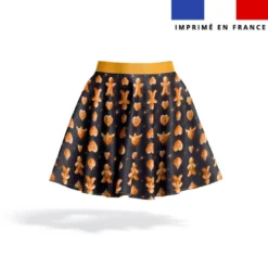Kit jupe enfant motif Noël pain d'épices - Création Stillistic