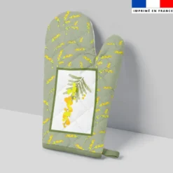 Kit manique réversible imprimé mamie mimosa