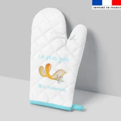 Kit manique réversible imprimé nounou et fleurs d'oranger