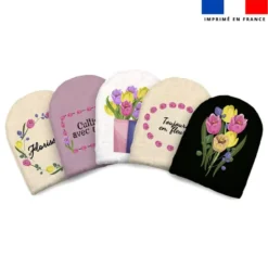 Kit mini-gants nettoyants motif tulipes