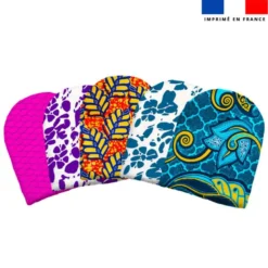 Kit mini-gants nettoyants motif wax patchwork