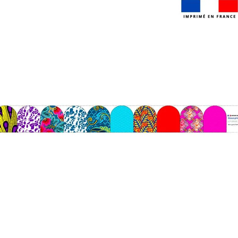 Kit mini-gants nettoyants motif wax patchwork