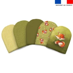 Kit mini-gants nettoyants motif renard noeud papillon - Création Stillistic