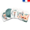 Kit mini-gants nettoyants motif renard aquarelle