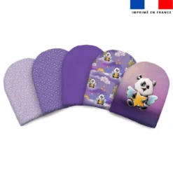 Kit mini-gants nettoyants motif panda ange ange - Création Stillistic