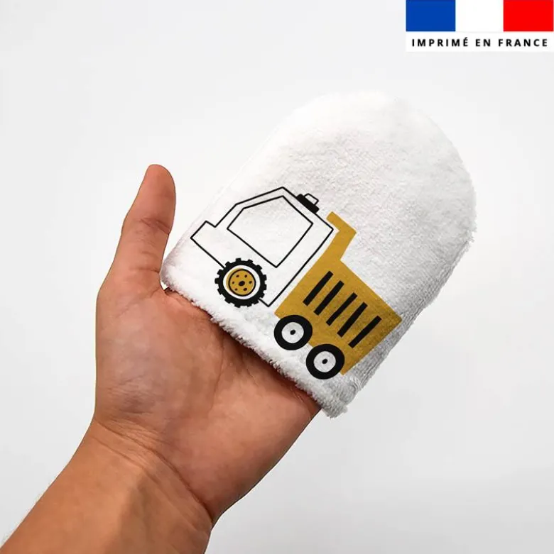 Kit mini-gants nettoyants motif tracteur