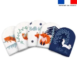 Kit mini-gants nettoyants motif renard