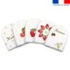 Kit mini-gants nettoyants motif maman fraise
