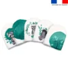 Kit mini-gants nettoyants motif raton laveur aquarelle