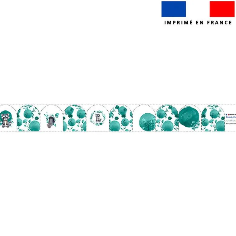 Kit mini-gants nettoyants motif raton laveur aquarelle