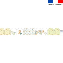 Kit mini-gants nettoyants motif safari animaux aquarelle