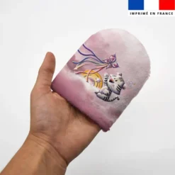 Kit mini-gants nettoyants motif tigre blanc - Création Stillistic