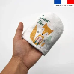 Kit mini-gants nettoyants motif renard de la forêt