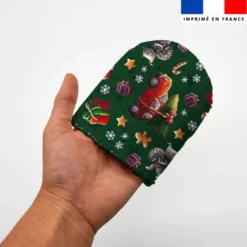 Kit mini-gants nettoyants motif souris de noel - Création Stillistic