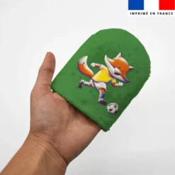 Kit mini-gants nettoyants motif renard foot - Création Stillistic