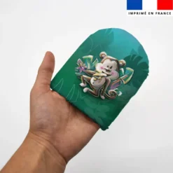 Kit mini-gants nettoyants motif singe émotions - Création Stillistic