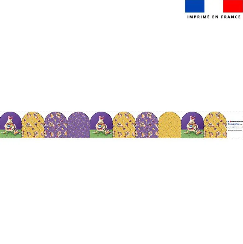 Kit mini-gants nettoyants motif poule et oeufs de Pâques - Création Stillistic