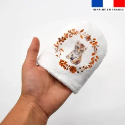 Kit mini-gants nettoyants motif tigre aquarelle