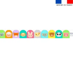 Kit mini-gants nettoyants motif têtes d'animaux kawaï colorés