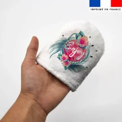 Kit mini-gants nettoyants motif tropical paradise
