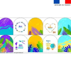 Kit mini-gants personnalisé - Feuilles tropicales maître