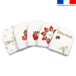 Kit mini-gants personnalisé - Fraise