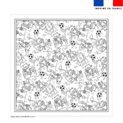 Kit nappe à colorier renard foot - Création Stillistic