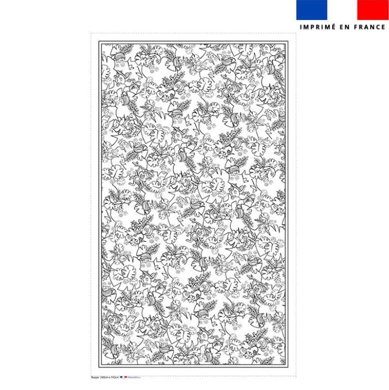 Kit nappe à colorier singe émotions - Création Stillistic