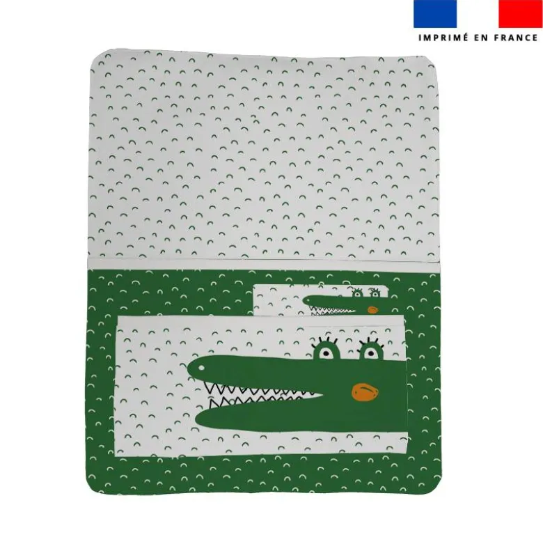 Kit pochette ardoise motif alligator